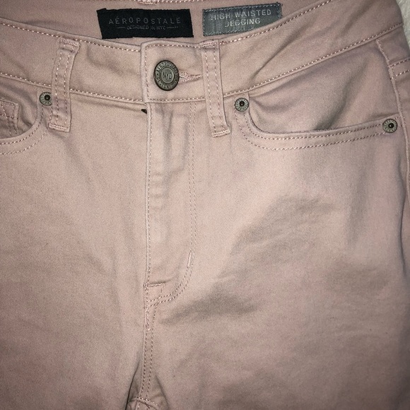 Aeropostale sz 2 dusty rose high waisted jeans - Picture 5 of 5